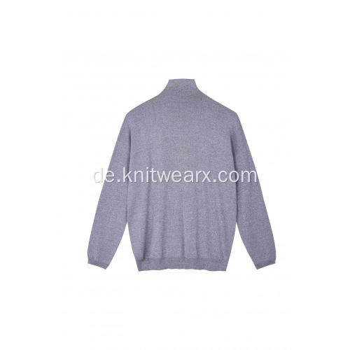 Damen Strickpullover aus Lurex mit Stehkragen